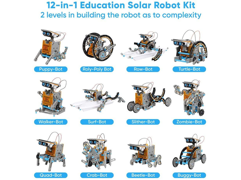 Sillbird STEM 12-in-1 Education Solar Robot Toys